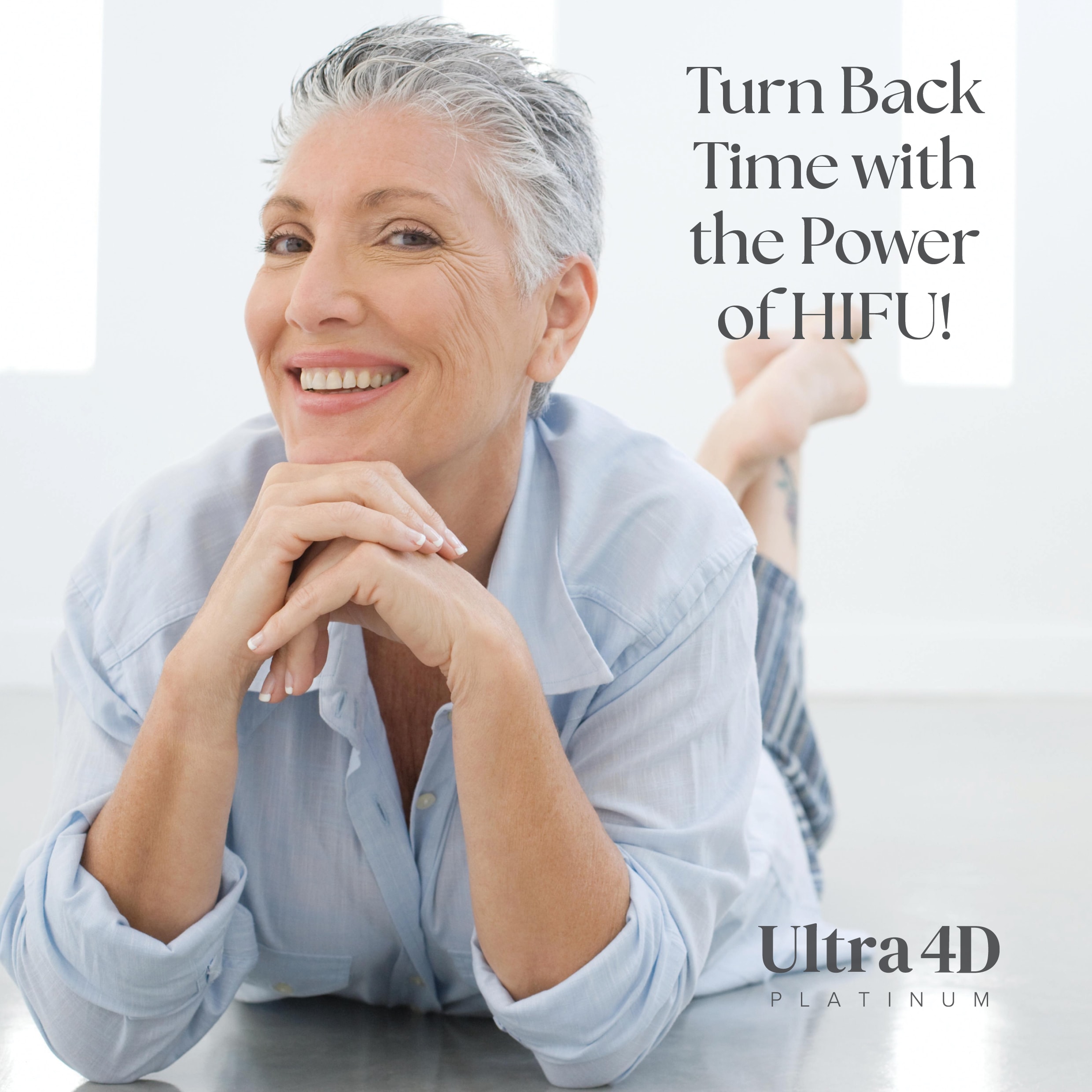 HIFU facelift key benefits infographic